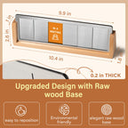 Office Desk Sign for 6 Options Slider, with Raw Wood Base, Available Spinner 3-Raw-Available