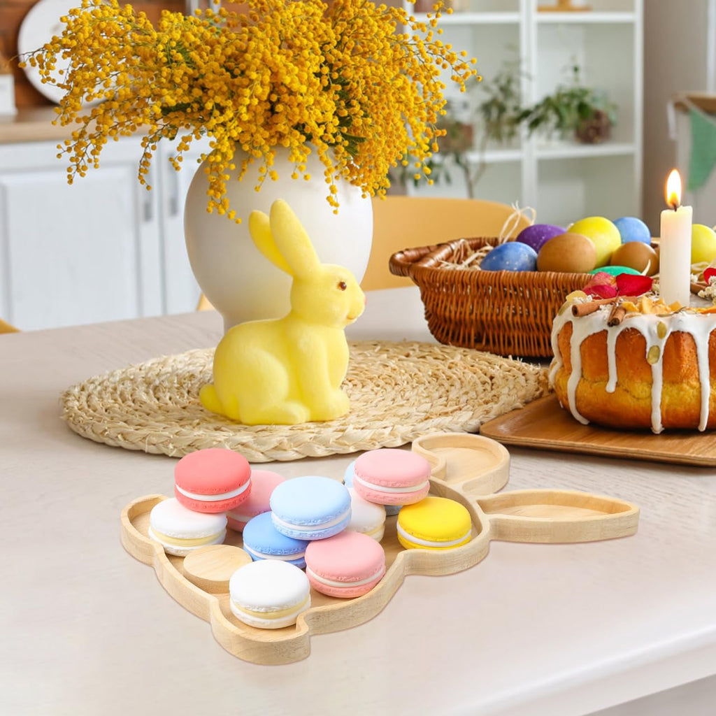 Garneck Bunny Charcuterie Board: 28.5 cm Wooden Easter Tray