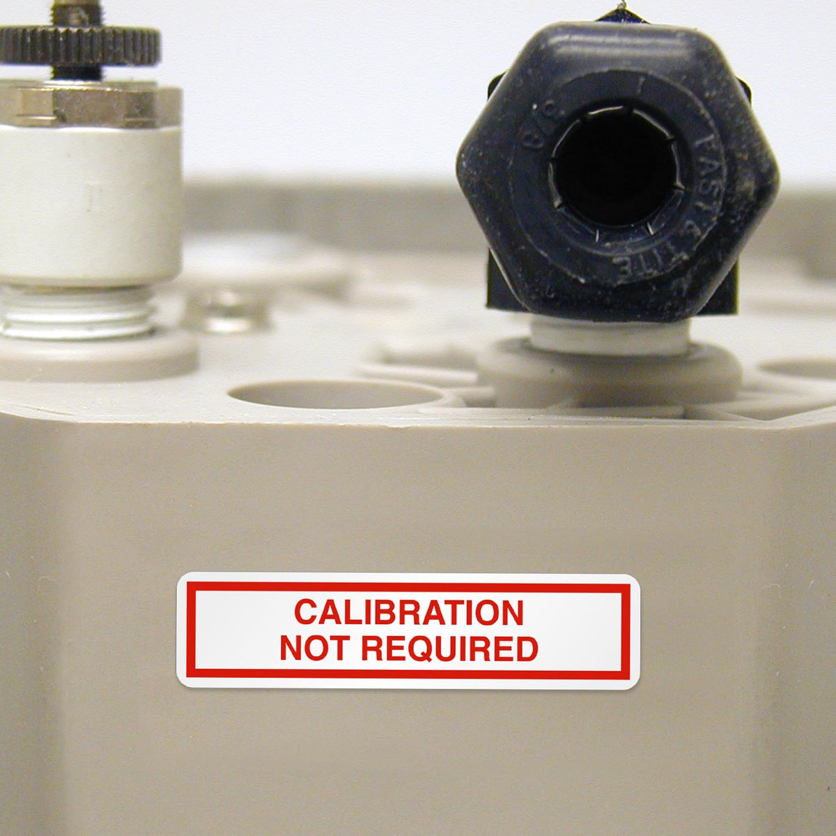SmartSign Calibration Not Required Labels in Dispenser Box | Pack of 250, 1/2" x 2" Flexible Vinyl Stickers, Made in USA