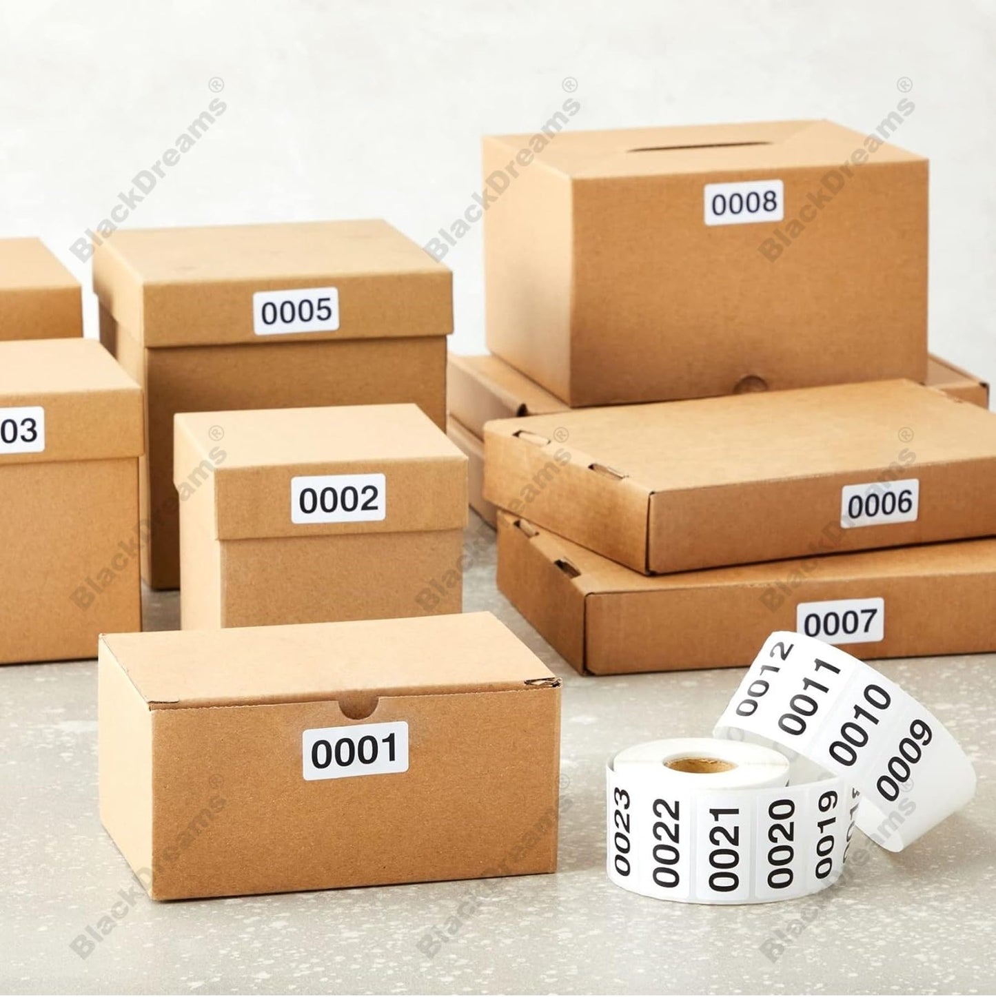 Consecutively Numbered Labels. Measure: 2"x1" PVC Material (Various Number Sequences Available) (1001-2000) Polyvinyl Chloride 1001-2000