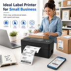 Bluetooth Thermal Shipping Label Printer, 4x6, Black