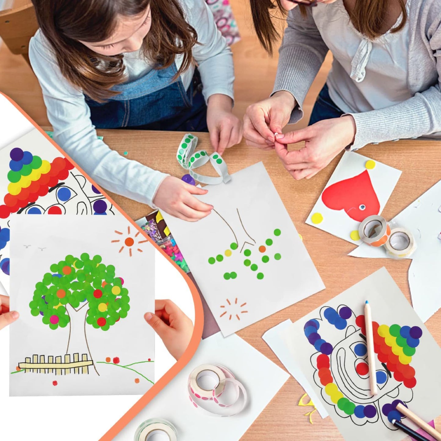 Dot Stickers Color Circle Sticker: 1Inch Circle Stickers 1000pcs Self-Adhesive Color Coding Labels 2Roll Round Labeling Stickers for Office Classroom Yard Garage Sale Price (Green) Green