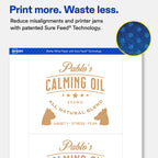 Avery® Matte White Rectangle Labels, 5" x 6", 50 Total 50 labels