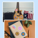 Happy Diwali Gift Stickers - 50pcs Mandala Labels Seals Decals for Kids Cards Envelopes Cookies Box and Gifts Wrapping Decoration