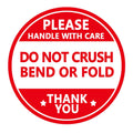 Do not Crush Bend or Fold Shipping Handling Stickers Labels,Shipping Warning Stickers for Package 2 Inch 500 Pcs Per Roll