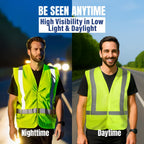NYOrtho High Reflective Vest - Construction Vest - Universal Fit - ANSI/ISEA Class 2 - Sweat-Free With Reflective Material 32-44 Mesh 6