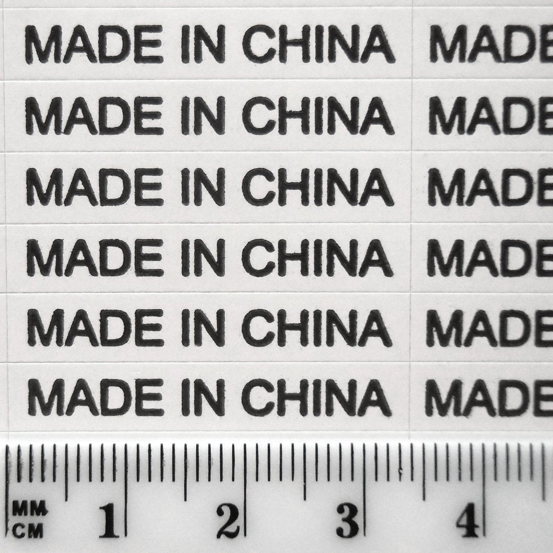 1,000+ Made in China Stickers White Rectangle Self Adhesive Kiss Cut Labels by IntelGifts. Show Country of Origin on China Imported Products White C