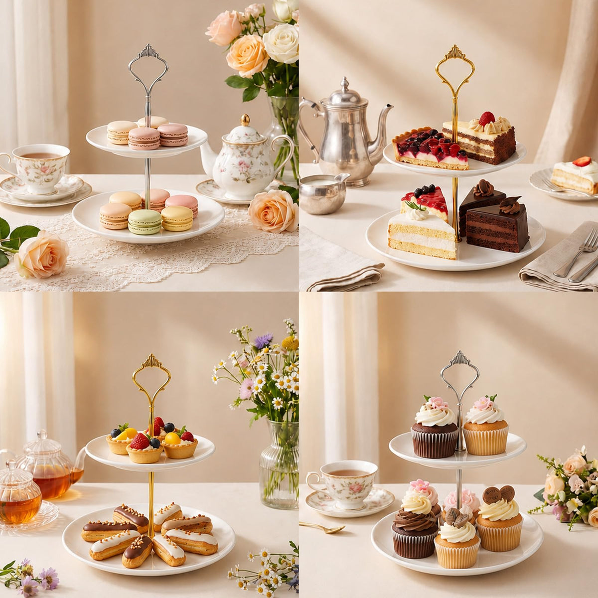 Tiered Tray Hardware Kit 4 Sets 2 Tier Cake Stand Hardware