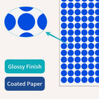 2340 PCS Colored Dot Stickers 1/2" Round Circle Coding Labels Multicolored 1/2 Inch