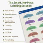Avery® Dissolvable Oval Labels, Sure Feed® Technology, 1" x 2", Matte White, Print-to-The-Edge, Laser/Inkjet Printable, 600 Labels Total