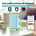 ORGBRO Label Maker Machine with Tape, X1 Bluetooth Mini Label Printer Random Color