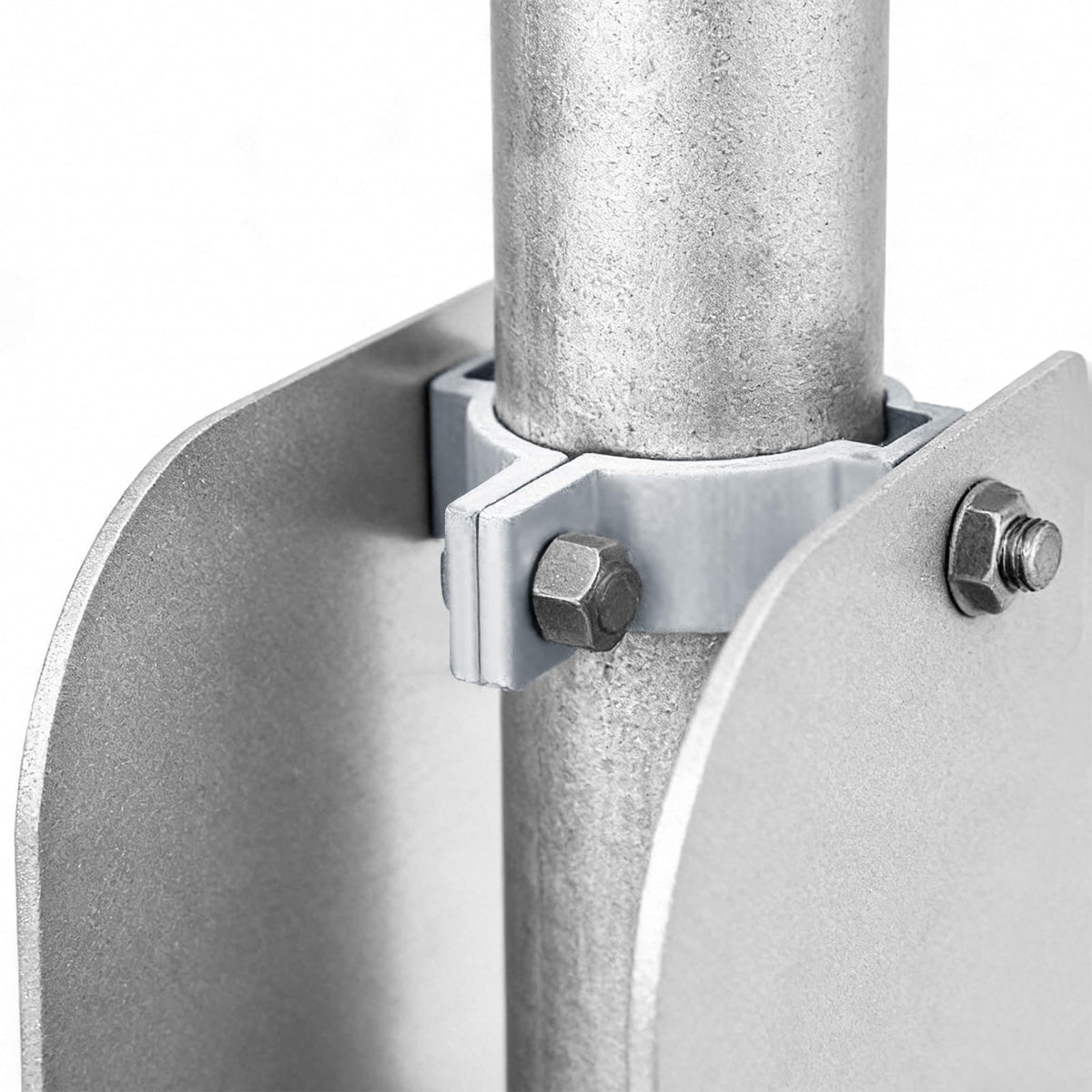 GBGS 4 Pack Sign Mounting Bracket for OD 2-3/8"Round Pipe Post