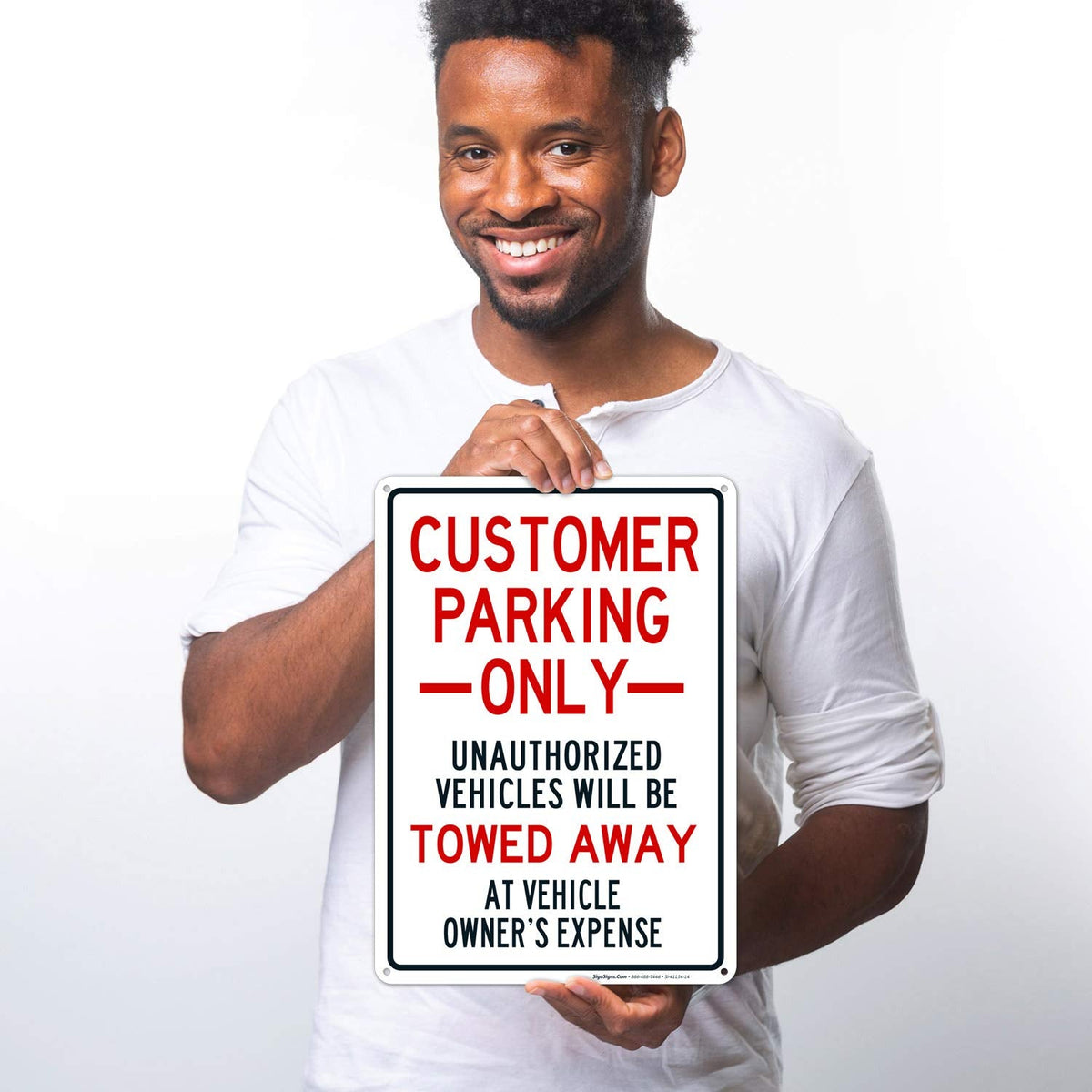 Customer Parking Only Sign,