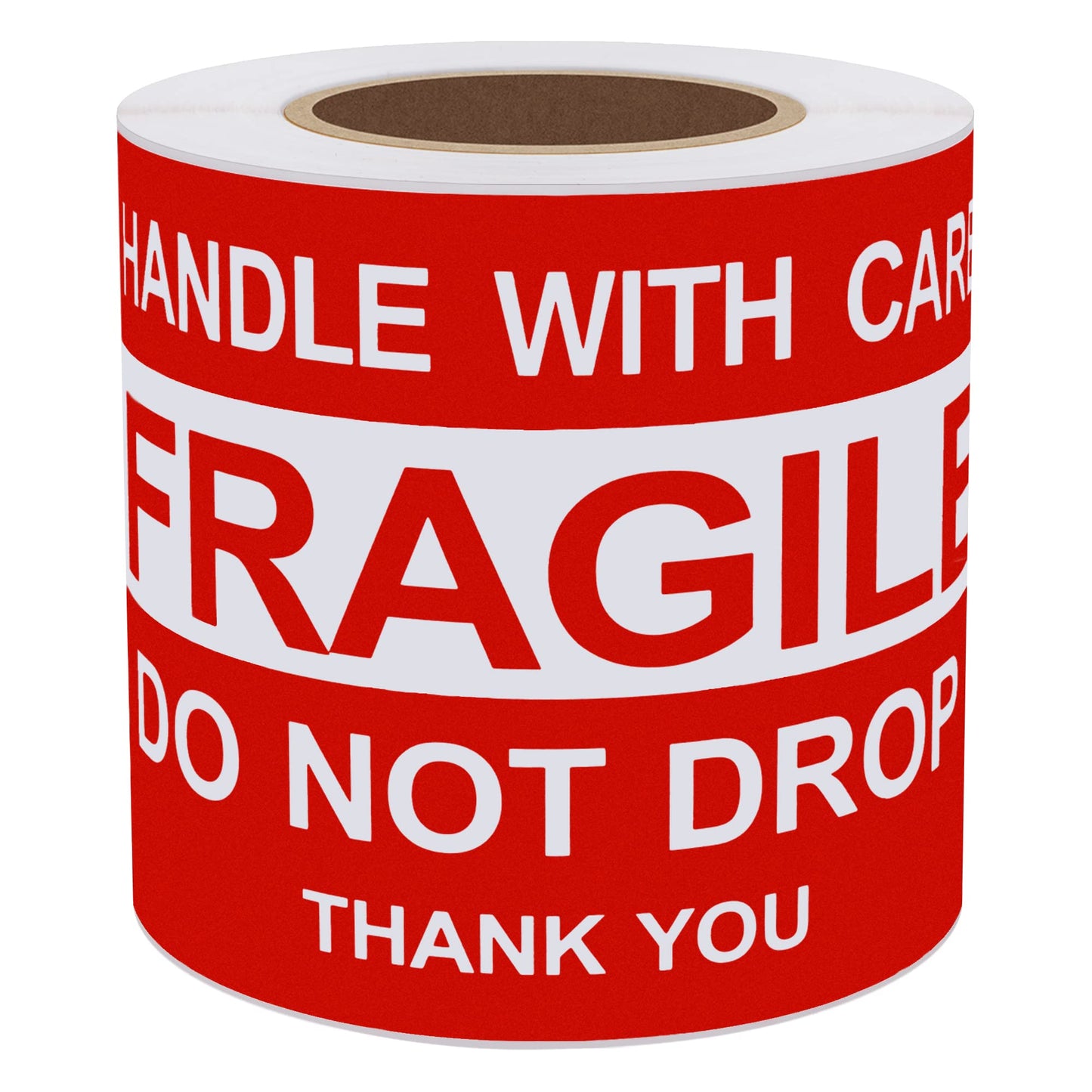 Hybsk 3x5 inch Do Not Drop Thank You Fragile Stickers Adhesive Label 100 Per Roll (3x5 inch)