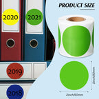 Marspark 1000 Pieces 2 Inch Color Coding Label Dot Stickers