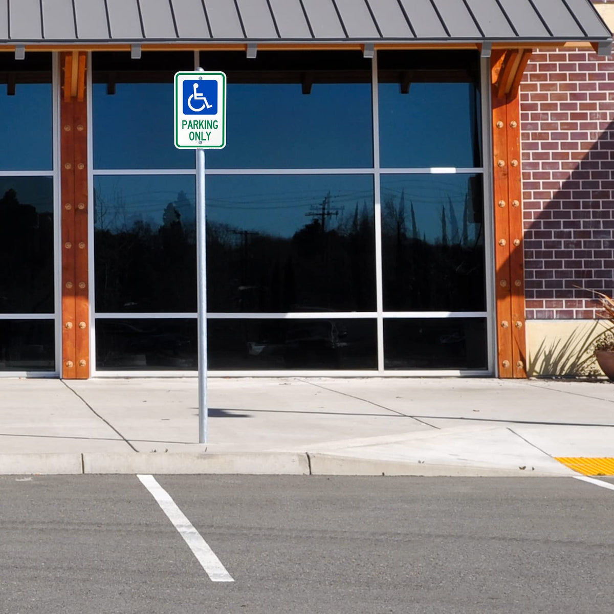 SmartSign "Handicap Parking Only" Sign | 12" x 18" 3M Engineer Grade Reflective Aluminum