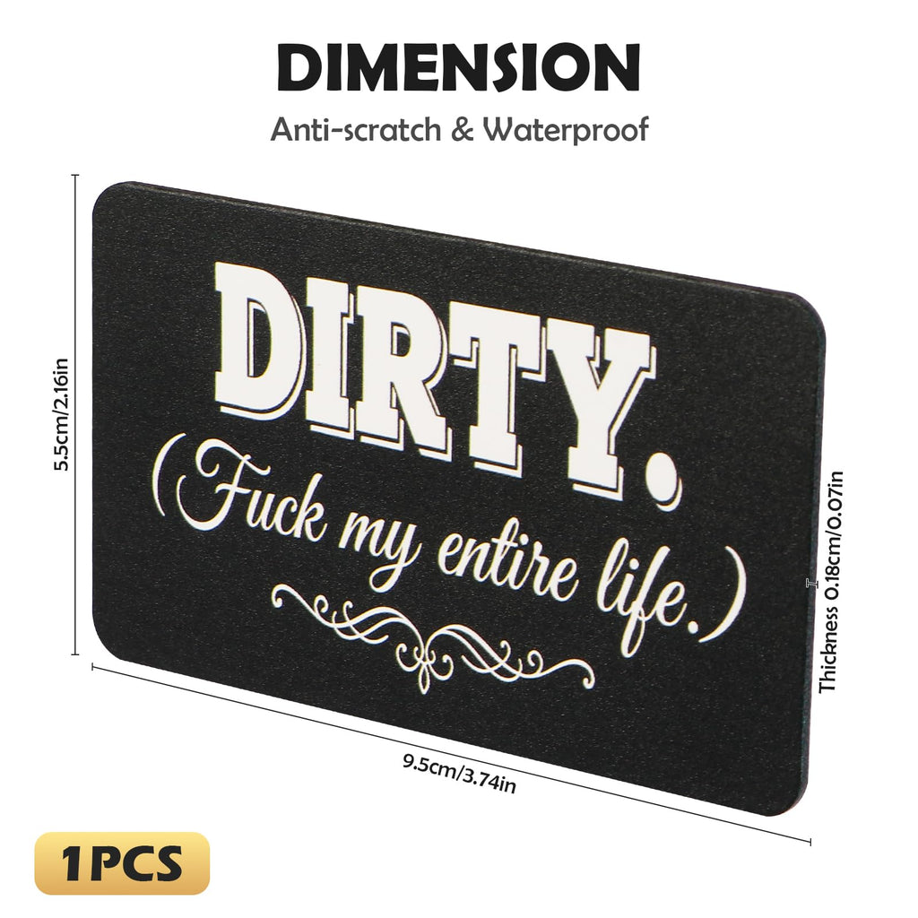 Dishwasher Magnet Clean Dirty Sign, Funny Kitchen Flip Indicator