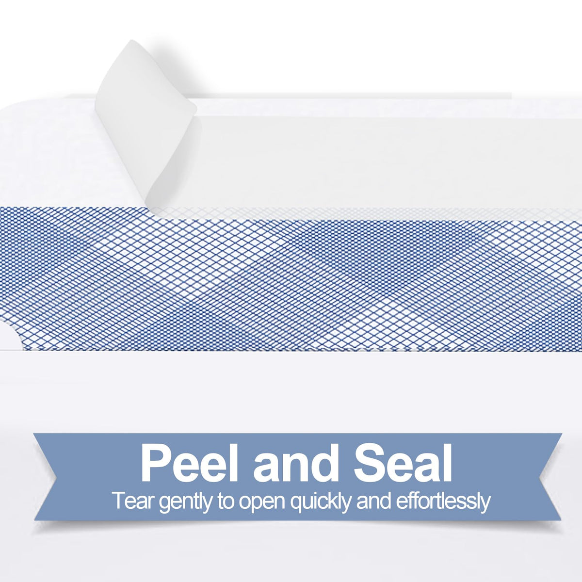 750#10 Security Envelopes, PANDRI NO.10 Self-Seal Double Window Envelopes Designed for QuickBooks Invoices, Business Statements & Documents - Number 10 Size 4 1/8 Inch X 9 1/2 Inch - 24 LB 750 PACK