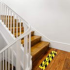 Boao 6 Pieces Watch Your Step Floor Stickers Anti Slip Abrasive Safety