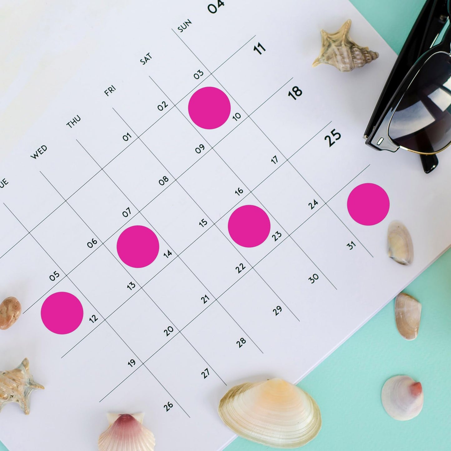 1400 PCS Pink Dot Stickers Round Color Coding Labels Polka Circle Dot Label Sticker for Office,Classroom,Papers Etc