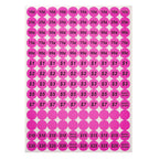 Pink Anronal 2520 count garage sale pricing stickers, round 3/4 inch removable yard sale labels with preprinted prices