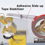 by Excell Tape Bag Sealer with Integrated Trimmer & Stabilizer, ET-606STK Stainless Steel