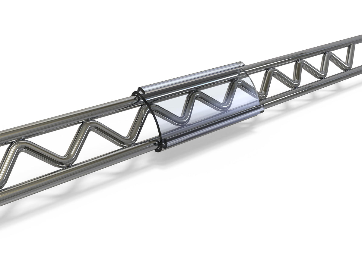 30Pcs Wire Shelf Label Holders, Wire Rack Label Holder, Compatible with Metro and Nexel 1-1/4in Shelves - Paper Inserts Included