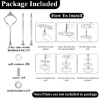 QTLCOHD 15 Set 3 Tiered Tray Hardware Kit, Zinc-Alloy Heavy Duty
