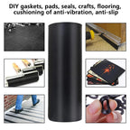Neoprene Rubber Strip Roll,11.8" Wide × 48" Long by 1/8"(.125)" Thick, Easy Cut Solid Neoprene Rubber Sheet for DIY Gaskets, Pads, Seals, Crafts, Flooring,Weather Stripping, Anti-Slip,Leveling 11.8" Wide x 48" Long 1/8(.125)" Thick