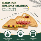 Christmas Tree Charcuterie Board and Cutting Board, 15.7 x 11.8 in