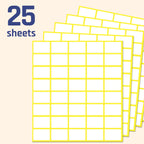 All-purpose matte white labels from TownStix, 0.5" x 0.75", perfect for price labels, shown in a pack of 1000.
