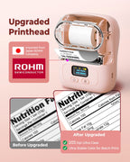 3 Rolls 40x30mm Label with M110 Pink Printer