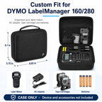 PAIYULE Label Maker Case for DYMO LabelManager 160/280, Black