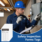 Dunzoom 500 Pack Inspection Record Labels, 5"x 3"