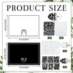 Briwooody 2 Pack 24x16 Inch Bottle Service Sign with Letter Stickers Props