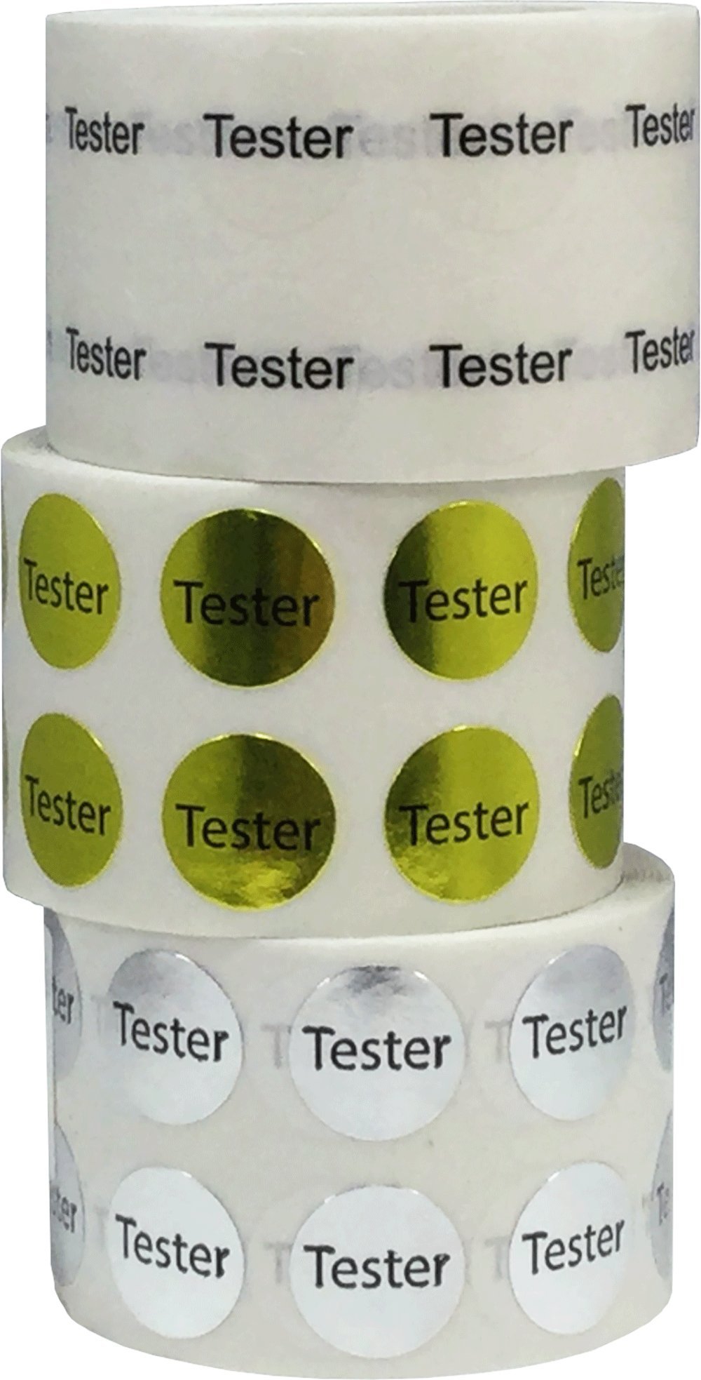 Cosmetic Tester Labels Bulk Pack 1/2 Inch Round Circle Dots 3,000 Adhesive Stickers