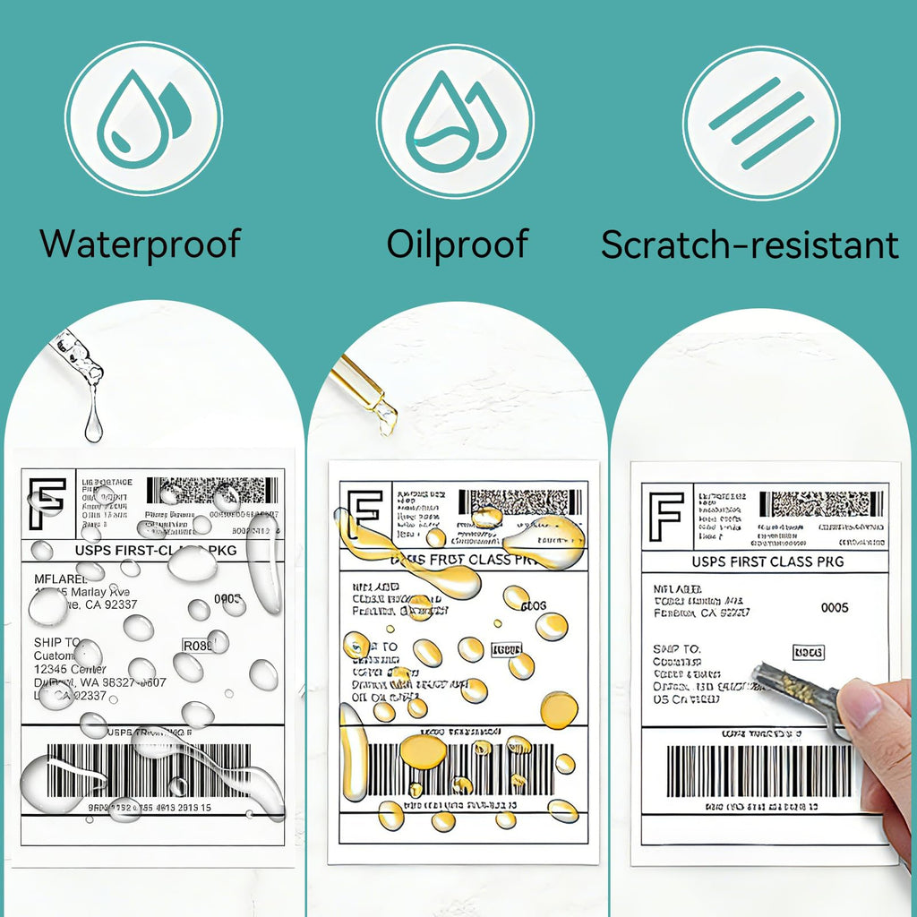 250 Pcs 4"x6" Thermal Shipping Labels Fanfold