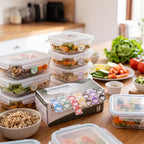 7000 Pcs Removable Day Label with Marker, 7 Colors, 1 inch - Peel Tab Waterproof Freezer Safe Food Labels (Mon-Sun) for Meal Prep and Restaurant Kitchen