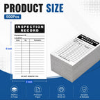 Dunzoom 500 Pack Inspection Record Labels, 5"x 3"