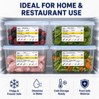 Dissolvable Food Rotation Labels 2"×3" Shelf Life Stickers 300 PCS
