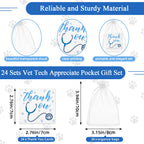 Sureio 24 Sets Vet Tech Appreciation Gifts Bulk Veterinary Keychains Claw