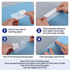 MotiMind 200 Pack File Folder Clear Label Protectors, 3-1/2"w X 1-3/4"h