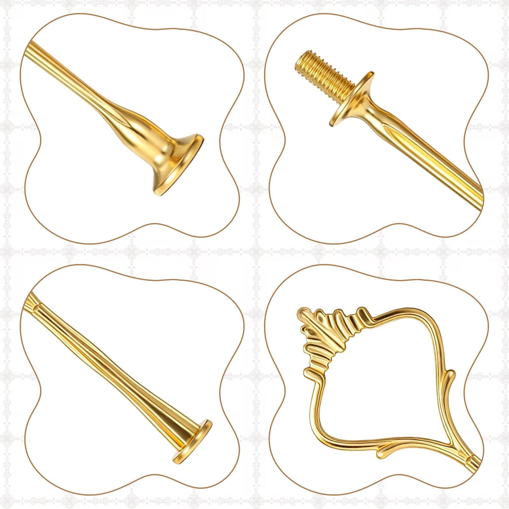 5 Sets 2 Tier Cake Stand Hardware, Tiered Tray Hardware Kit