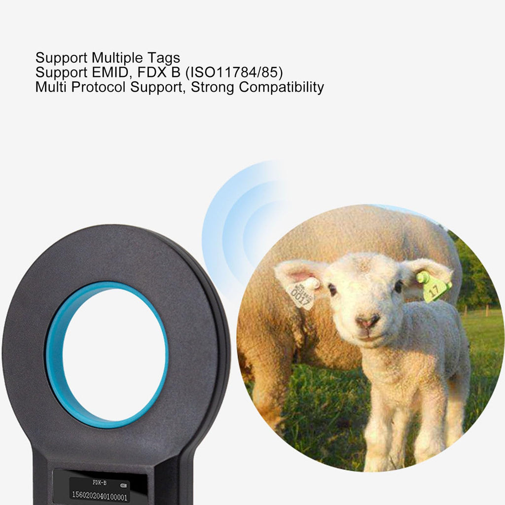 Pet Microchip Scanner Dual Frequency OLED 128 Records