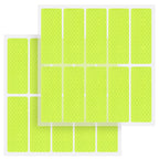 20 Pack Reflective Safety Tape Stickers Diamond Grade High Visibility Reflectors, Waterproof Reflective Stickers for Helmet, Bike Reflectors for Night Riding, Car, Mailbox, Trailer, Outdoor Use