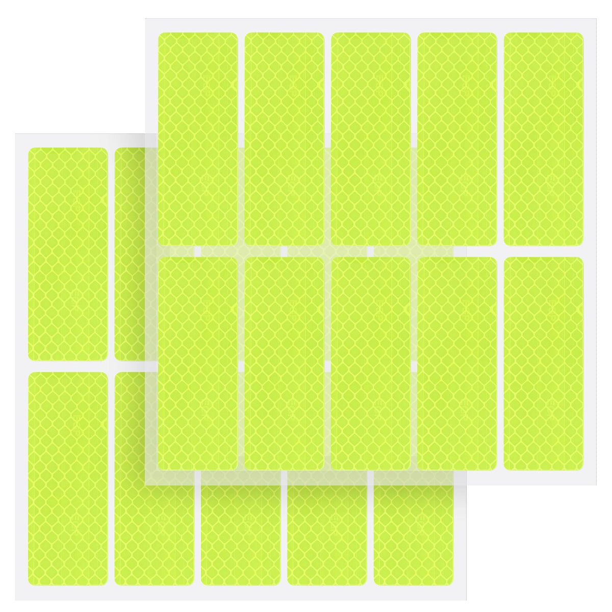 20 Pack Reflective Safety Tape Stickers Diamond Grade High Visibility Reflectors, Waterproof Reflective Stickers for Helmet, Bike Reflectors for Night Riding, Car, Mailbox, Trailer, Outdoor Use