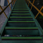 5 Pieces Anti Slip Tape with Glow in Dark Stripe Non Slip Tape with Luminous Stripe Anti Slip Grip Tape for Stairs Anti Slip Traction Tape, 6 by 24 Inches (Luminous)