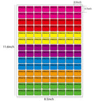 Boao neon-colored preprinted pricing labels for garage sales, yard sales, and sale events, featuring multi-color design.