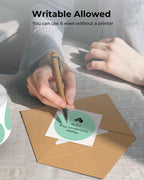 2" Green Circle Thermal Stickers 750 Labels/Roll+2" Shell Texture Round Thermal Labels 500 Labels/Roll