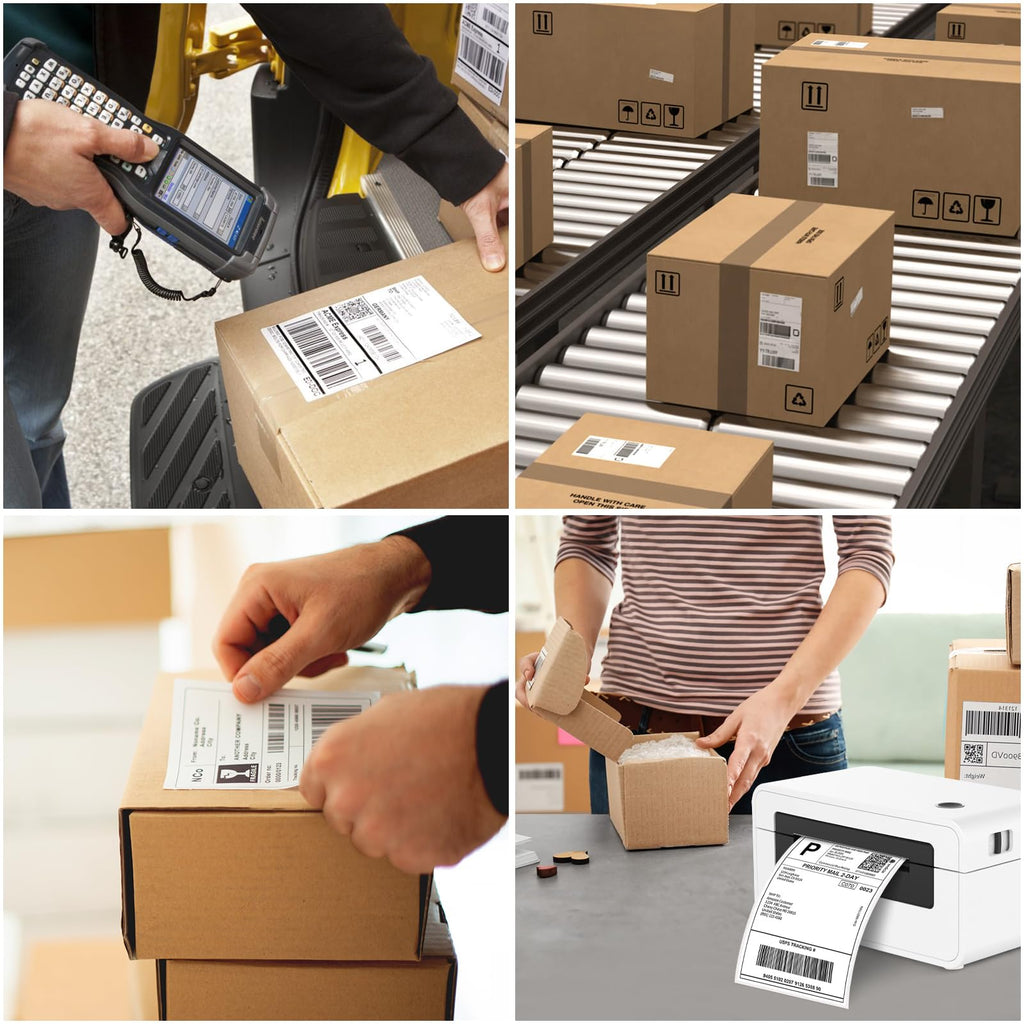 Joyberg 4x6 Thermal Labels - Strong Adhesive, White Thermal Printer Paper 240 Labels